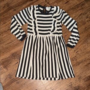H&M Black and White Striped Kids Dress